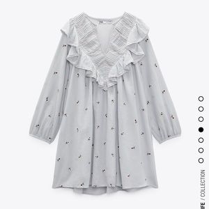 Zara long sleeve mini dress